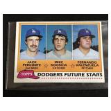 Vintage 1981 Topps Dodger future stars rookie card