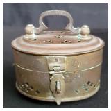 Vintage brass cricket box