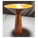 Mid-century modern art glass compote