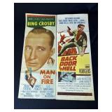 2 VTG Bing Crosby & Jimmie Rodgers movie posters