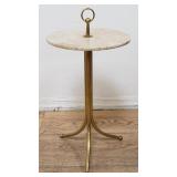 Ceasar Lacca-style Italian brass and marble side