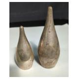 Mid-century Alan Adler sterling silver salt and