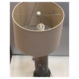 Vintage La Rochero glass cameo table lamp