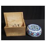 Japanese ceramic vase in original box