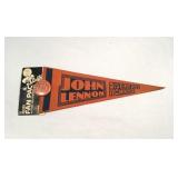 Vintage Beatles John Lennon button & pennant set