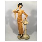 Vintage "Flapper Girlï¿½ statue composite sculpture
