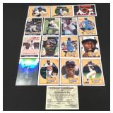 Hank Aaron baseball card & COA lot