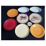Group of stoneware plates