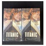 Pair of 1998 Titanic factory sealed VHS tape set