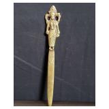 Vintage brass Hindu goddes letter opener
