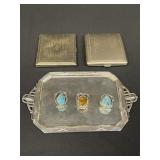 Group of silver plate items