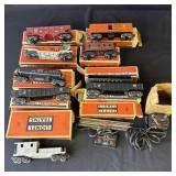 Lot of vintage Lionel O gauge train cars