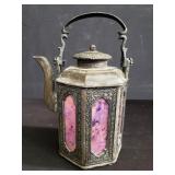 Vintage Chinese pewter teapot