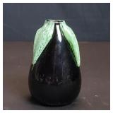 Murano style signed hand blown glass vase