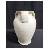 Signed vintage pottery 3 handle vase