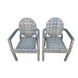 Pair of Maison Bertet patio chairs