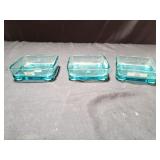 3 mid-century modern glass tray inserts design