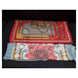 Hermes silk "coaching" scarf