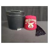 Medinah Shriners fez with case