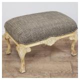 Vintage upholstered ottoman