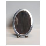 Sterling silver picture frame with glass face