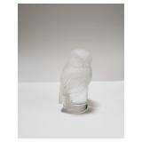 Lalique crystal owl figurine