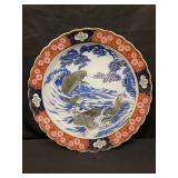 Vintage Japanese Imari porcelain charger with