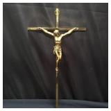 Brass religious crucifix