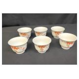 Set of 6 vintage Japanese teacups