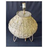 Vintage Native American-style pottery lamp