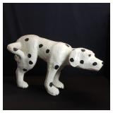 Vintage paper mache dalmatian sculpture
