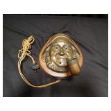 Bronze sailor head light and electrical sailor