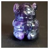 Amethyst carved panda figure