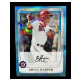 2013 Bowman Bryce Harper blue sapphire card
