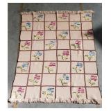Vintage crochet throw blanket