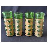Lot of vintage brutalist imprisoned glasses