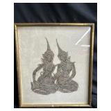 Vintage Thai style wall art on paper