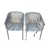 Pair of Maison Bertet patio chairs