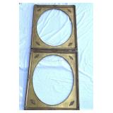 Pair of antique gilt wood frames