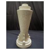 Mid-century modern crackle glazed vase