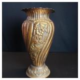 Art Nouveau style copper vase