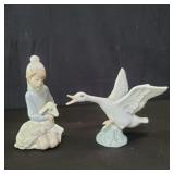 2 Lladro porcelain figurines