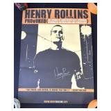 Henry Rollins autographed poster