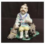 Signed Chinese porcelain figurine