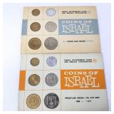 Pair of 1965 and 1966 coins of Israel proof-like
