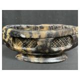 Vintage Asian jadeite decorative bowl