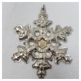 Gorham sterling silver snowflake ornament