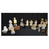 Group of porcelain of composites figurines