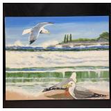 Signed oil on canvas painting