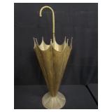 Vintage brass umbrella stand